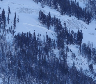 Natural Avalanche Woody Ridge - Cooke City 